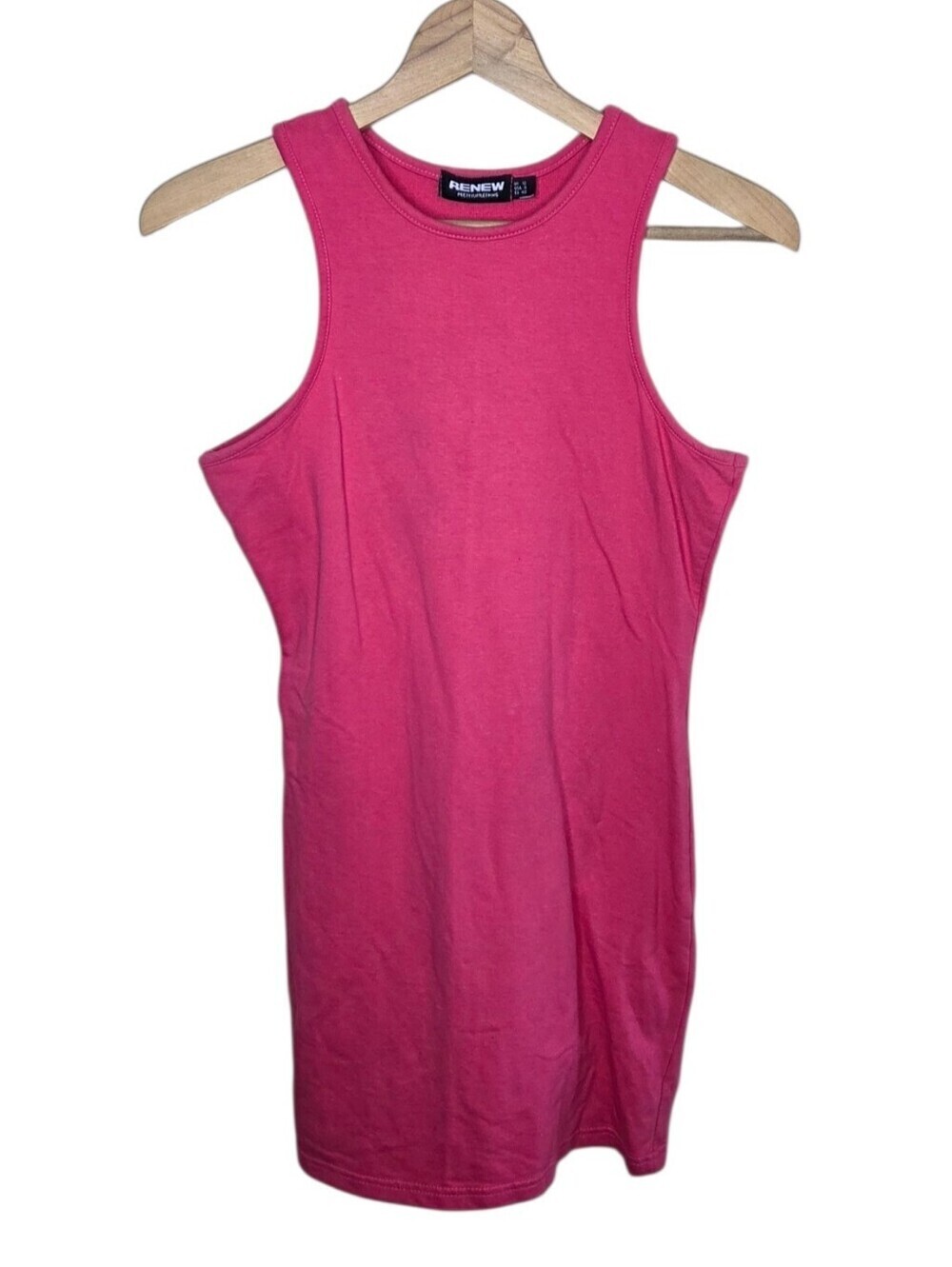 Renew PrettyLittleThing Dark Pink Bodycon Tank Dress Size 8